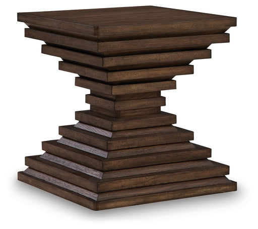 Hannodream - Square End Table - Warm Brown - R&R Furniture Gallery (Fountain Valley, CA)