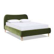 Roman - Curved Headboard Upholstered Platform Bed - R&R Furniture Gallery (Fountain Valley, CA)