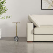 Melene - Side Table - Gray / Gold - R&R Furniture Gallery (Fountain Valley, CA)