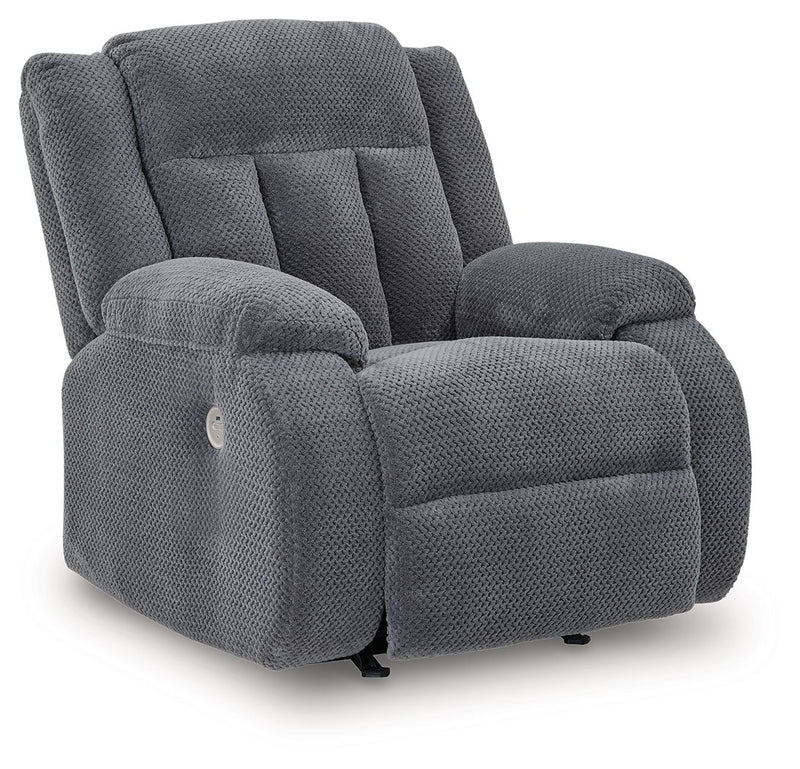 Observation - Power Rocker Recliner - Steel - R&R Furniture Gallery (Fountain Valley, CA)