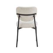 Modern Upholstered Dining Chairs With Metal Legs (Set of 2) - Beige - R&R Furniture Gallery (Fountain Valley, CA)