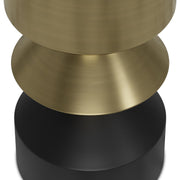 Miller - Side Table - Black / Brass - R&R Furniture Gallery (Fountain Valley, CA)