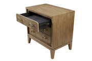 3 Drawer Nightstand With USB - Latte - R&R Furniture Gallery (Fountain Valley, CA)
