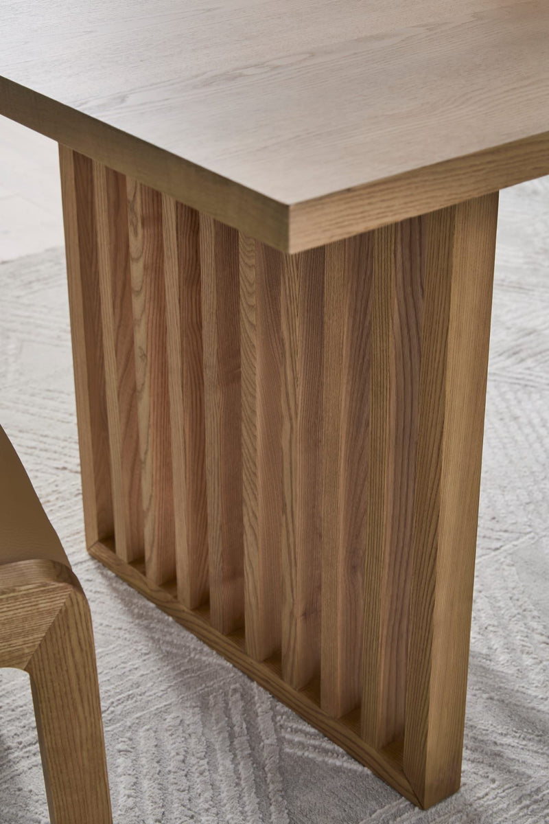Tanner Dining Table - Flaxen