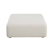 Hangover - Boucle Ottoman - Cream - R&R Furniture Gallery (Fountain Valley, CA)