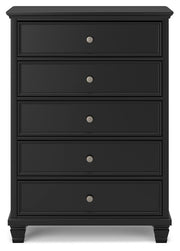 Lanolee - Five Drawer Chest - Black - R&R Furniture Gallery (Fountain Valley, CA)