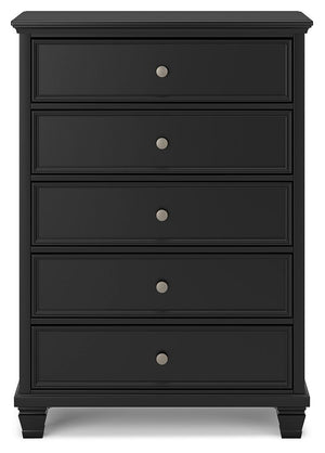 Lanolee - Five Drawer Chest - Black - R&R Furniture Gallery (Fountain Valley, CA)