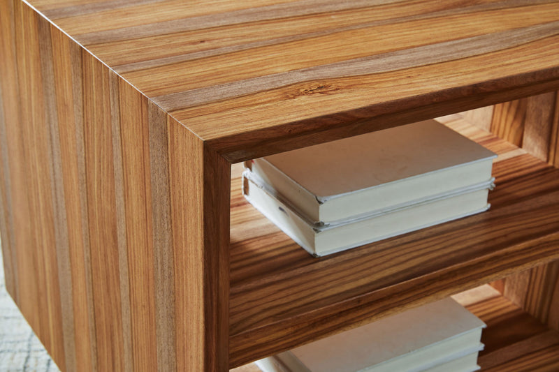 Dressonni - Square End Table - Brown - R&R Furniture Gallery (Fountain Valley, CA)