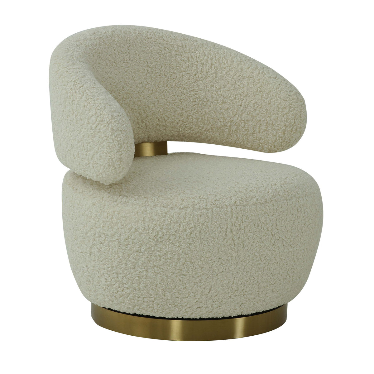 Austin - Faux Shearling Chair - Beige - R&R Furniture Gallery (Fountain Valley, CA)