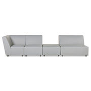 Cleo - Modular Upholstered Deep Seating Patio Corner Chair Axroma Olefin - R&R Furniture Gallery (Fountain Valley, CA)