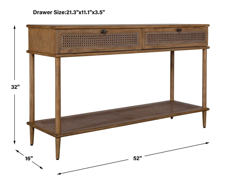 Coast - Mid Century Console Table - Dark Brown