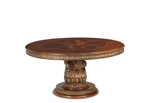 Villa Valencia - Round Dining Table - Classic Chestnut - R&R Furniture Gallery (Fountain Valley, CA)