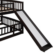 Low Bunk Bed With Slide, Fence And Ladder - R&R Furniture Gallery (Fountain Valley, CA)