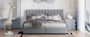 Upholstered Platform Bed With A Hydraulic Storage System - R&R Furniture Gallery (Fountain Valley, CA)