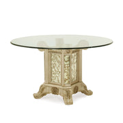 Platine de Royale - Round Dining Table - Champagne - R&R Furniture Gallery (Fountain Valley, CA)