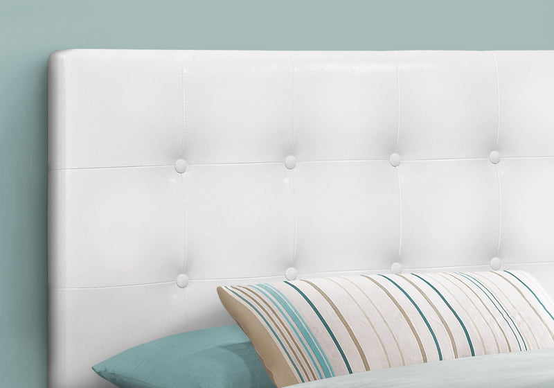 Twin Size, Bed Headboard Only, Upholstered, Transitional - White - R&R Furniture Gallery (Fountain Valley, CA)