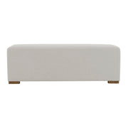 Simple Long Ottoman For Living Room - White - R&R Furniture Gallery (Fountain Valley, CA)