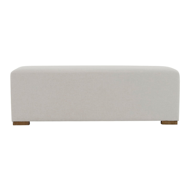 Simple Long Ottoman For Living Room - White - R&R Furniture Gallery (Fountain Valley, CA)