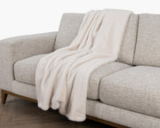 Classic Home Taiga throw blanket with textured fabric, showcasing cozy, stylish throw for living room or bedroom decor.
