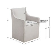 Traditional Skirted Dining Arm Chair - R&R Furniture Gallery (Fountain Valley, CA)
