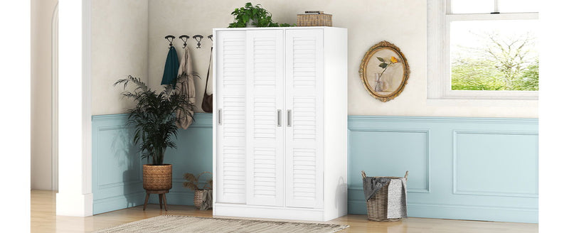 3 Door Shutter Wardrobe & Shelves - R&R Furniture Gallery (Fountain Valley, CA)