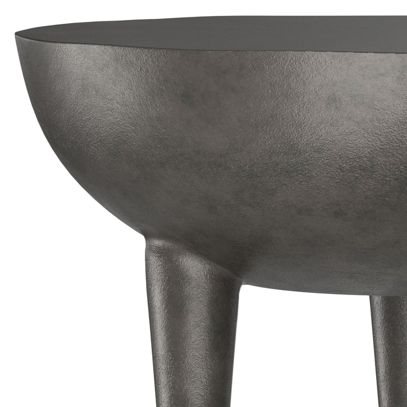 Otto - Cast Aluminum Side Table - Black - R&R Furniture Gallery (Fountain Valley, CA)