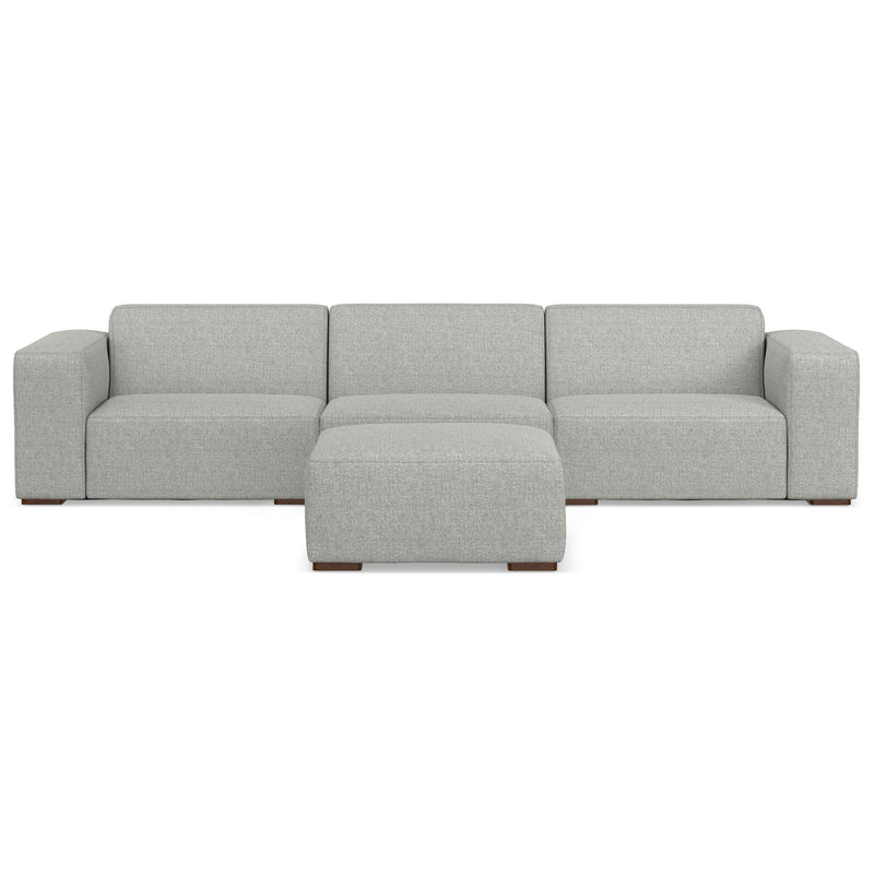 Rex - Handcrafted Sectional Sofa And Ottoman - R&R Furniture Gallery (Fountain Valley, CA)