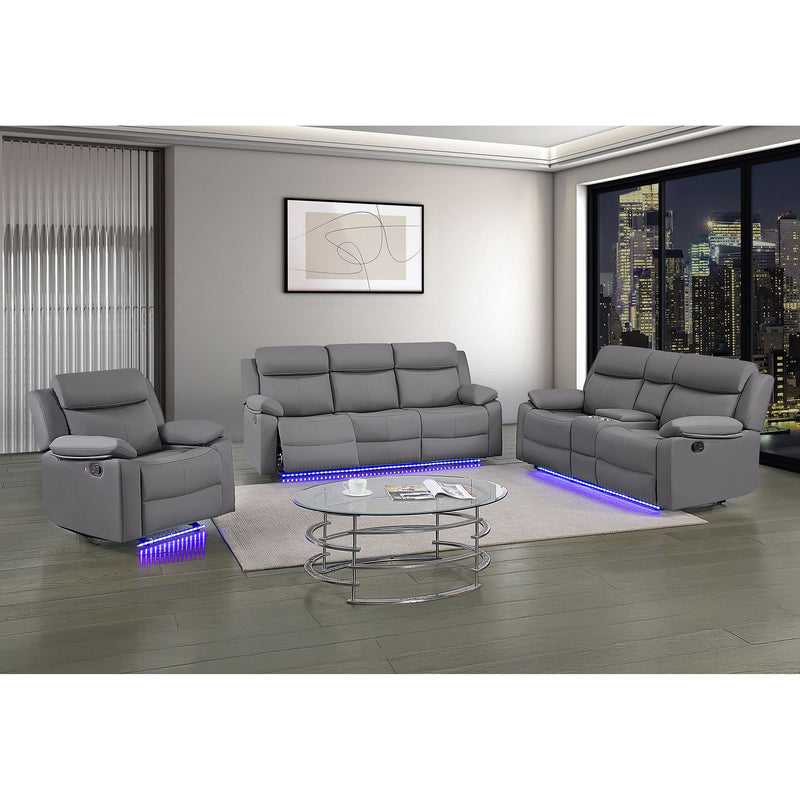 Blanche - Reclining Sofa With LED Lights - R&R Furniture Gallery (Fountain Valley, CA)