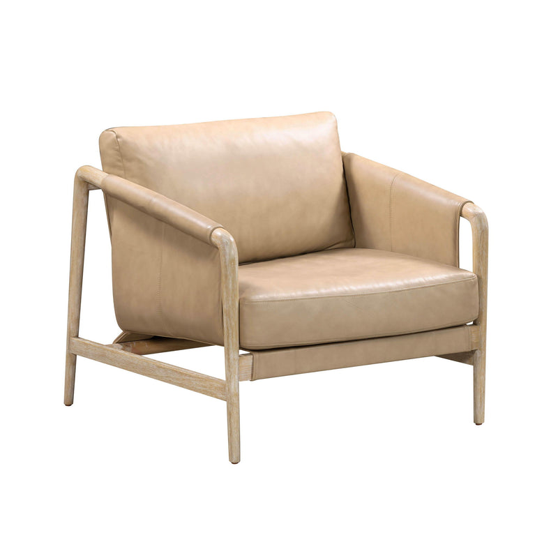 Chakka - Genuine Leather Accent Chair - R&R Furniture Gallery (Fountain Valley, CA)