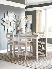 Skempton - Rectangular Counter Table With Storage Set - R&R Furniture Gallery (Fountain Valley, CA)