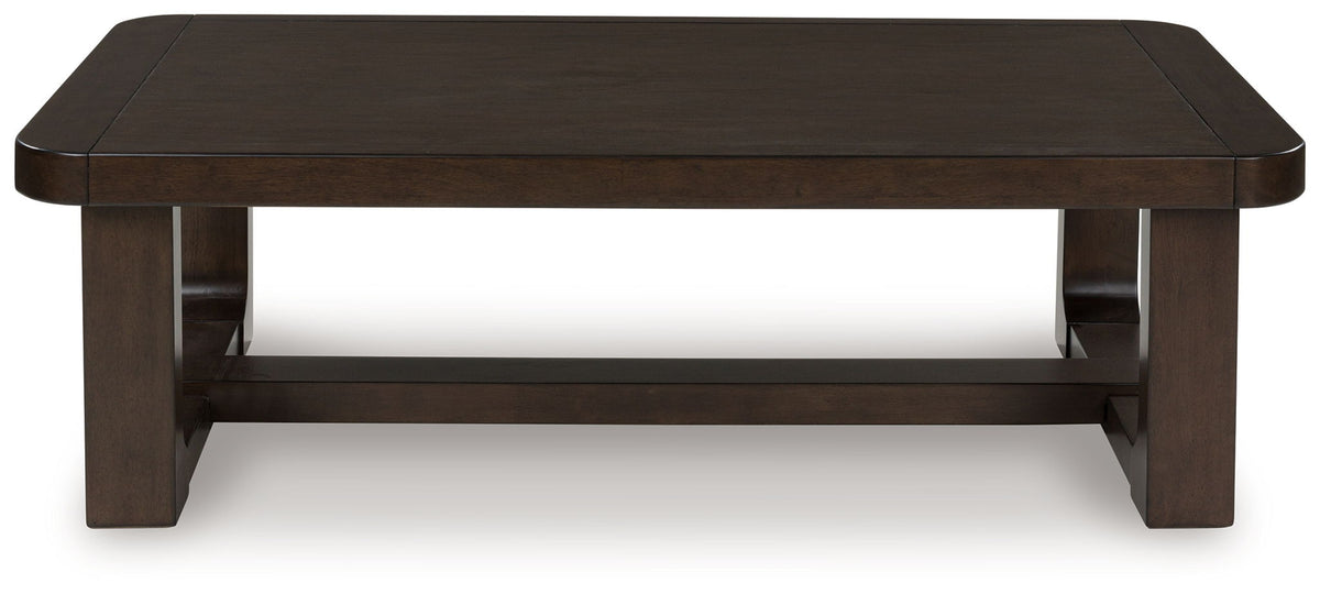 Breckington - Rectangular Cocktail Table - Dark Brown - R&R Furniture Gallery (Fountain Valley, CA)