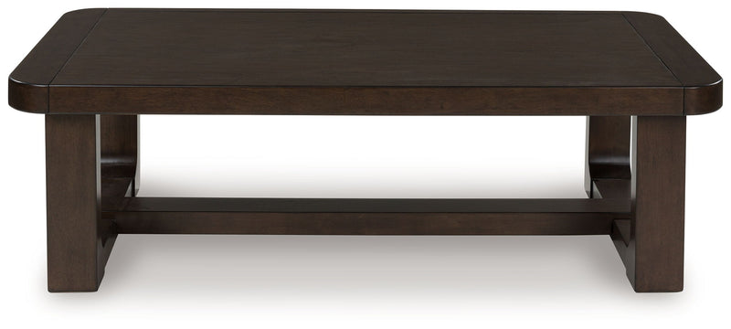 Breckington - Rectangular Cocktail Table - Dark Brown - R&R Furniture Gallery (Fountain Valley, CA)