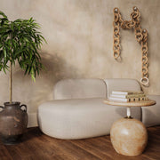 Mire - Faux Marble Side Table - Rose - R&R Furniture Gallery (Fountain Valley, CA)
