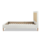 Haley - Upholstered Cane Back Platform Bed - R&R Furniture Gallery (Fountain Valley, CA)