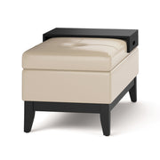 Oregon - Contemporary Storage Ottoman Bench With Tray - R&R Furniture Gallery (Fountain Valley, CA)