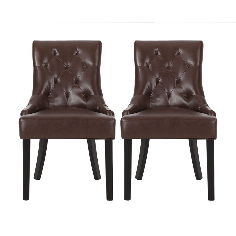 Cheney - Contemporary Dining Chair Tufted Upholstery (Set of 2) - R&R Furniture Gallery (Fountain Valley, CA)