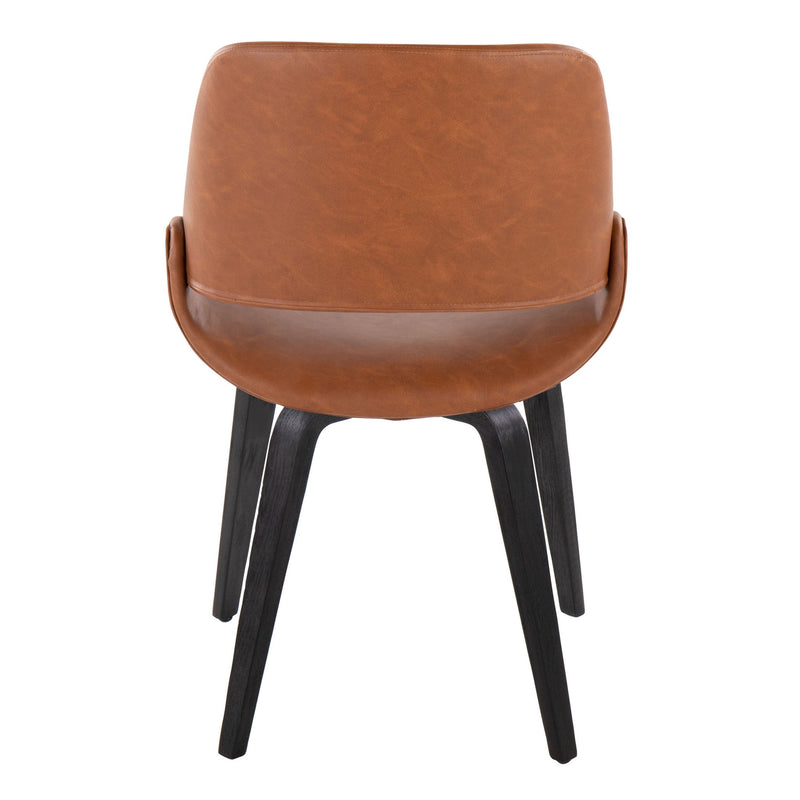 Lumi Source Fabrico mid-century modern dining chair set of 2 with comfortable design and sleek wooden legs, ideal for stylish dining rooms.