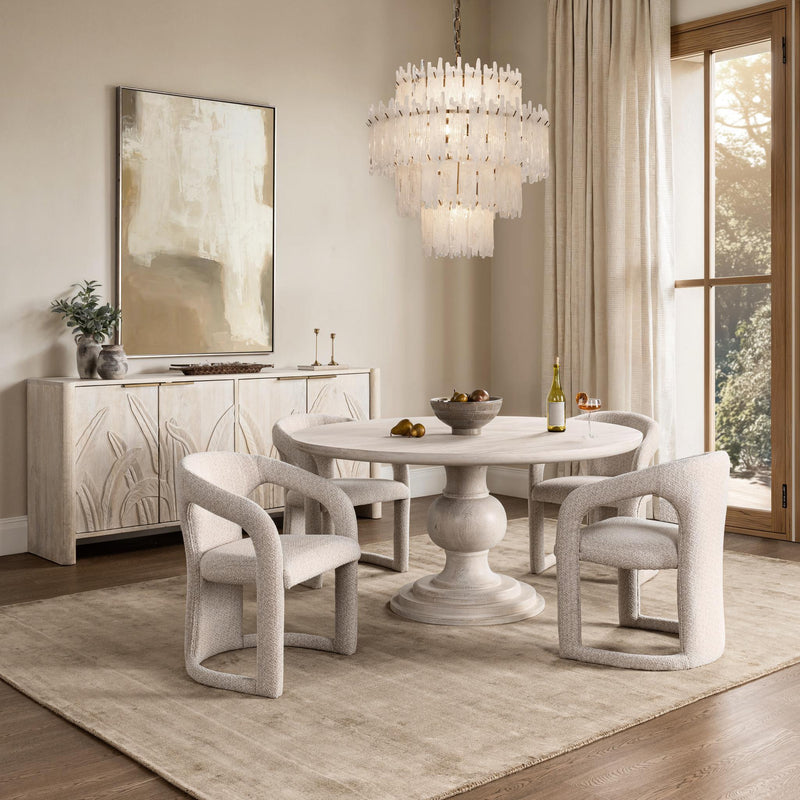 Ledro - Wood 4 Door Buffet