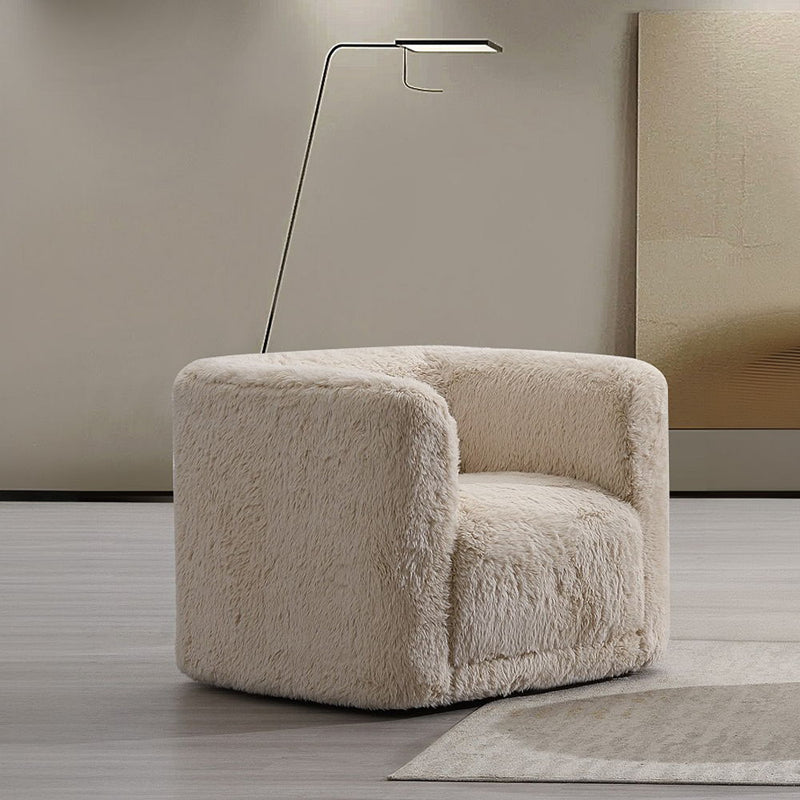 Upendo - Chair With Swivel - Beige Linen - R&R Furniture Gallery (Fountain Valley, CA)