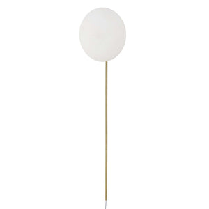 New Moon - Sconce - White / Bright Brass