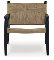 Halfmore - Accent Chair - Black / Natural - R&R Furniture Gallery (Fountain Valley, CA)