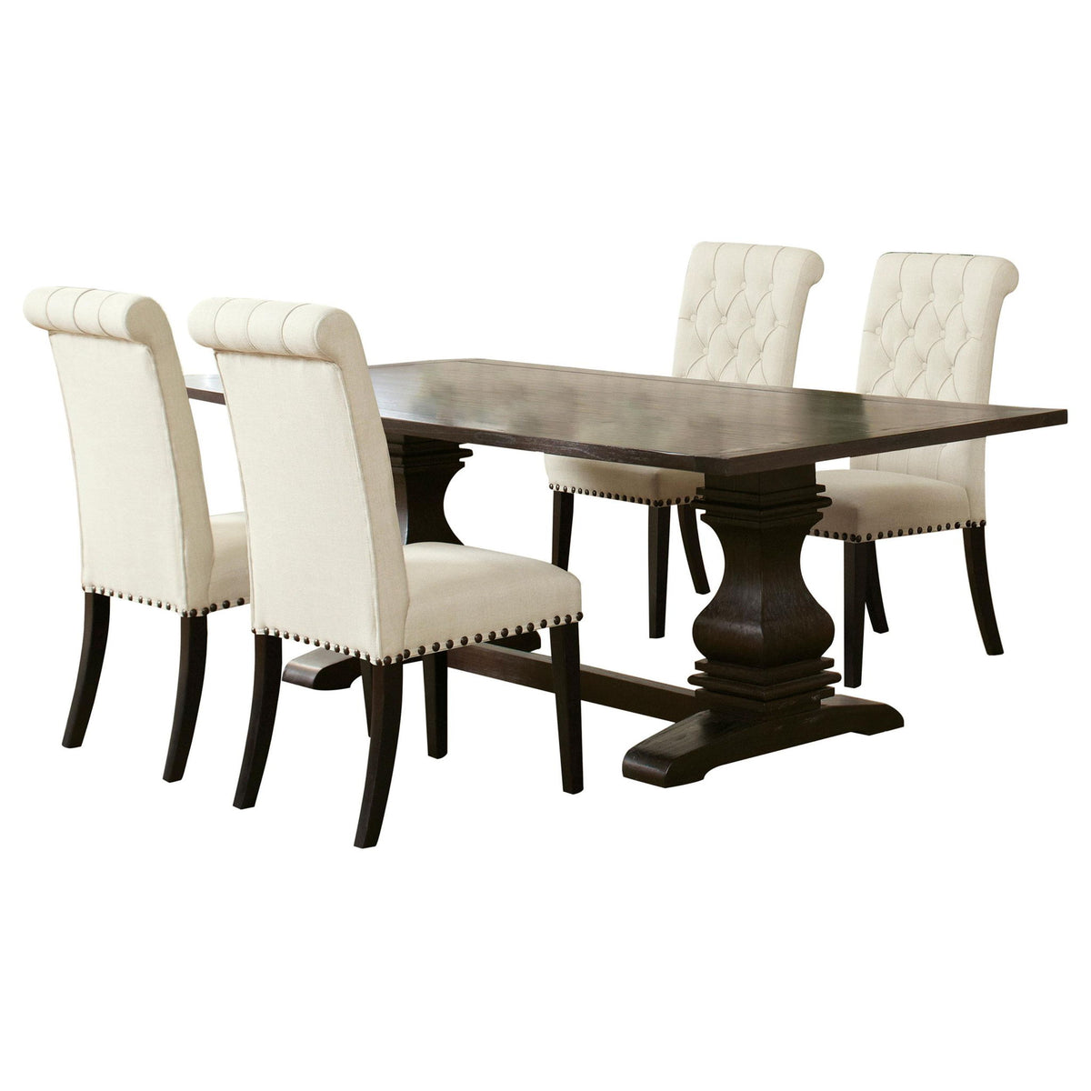 Parkins 5-piece Rectangular Dining Table Set Rustic Espresso