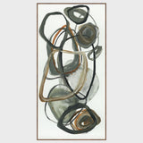 Martini - 36" x 72" Painting Art By Buddy Whitlock - Dark Gray / White - R&R Furniture Gallery (Fountain Valley, CA)