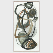 Martini - 36" x 72" Painting Art By Buddy Whitlock - Dark Gray / White - R&R Furniture Gallery (Fountain Valley, CA)