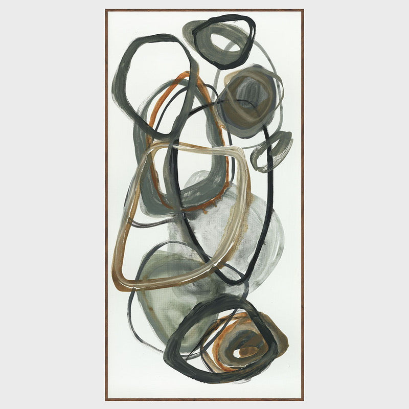 Martini - 36" x 72" Painting Art By Buddy Whitlock - Dark Gray / White - R&R Furniture Gallery (Fountain Valley, CA)