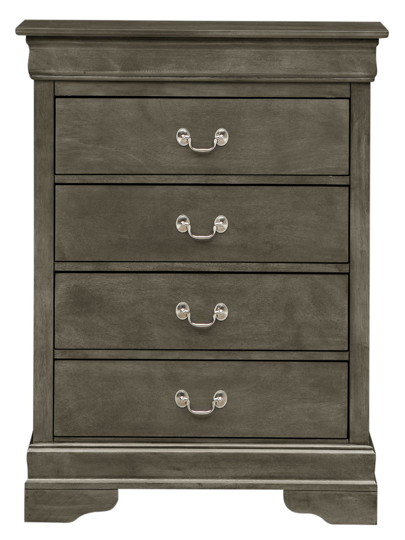Elegant traditional style storage chest by Glory Furniture, showcasing a wooden accent chest with decorative carvings and a smooth finish.