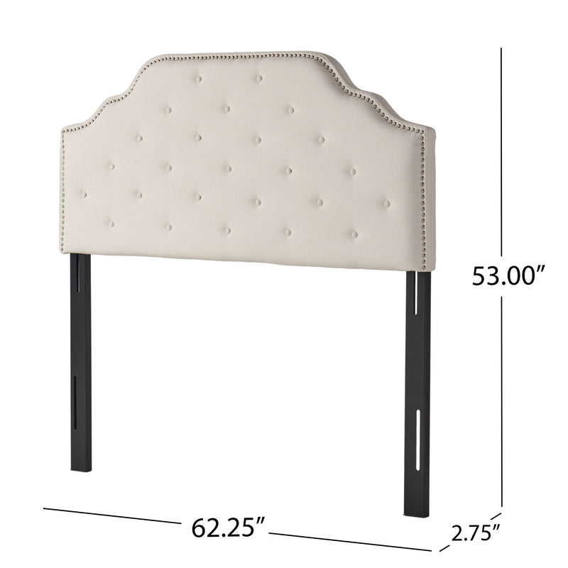 Charismatic - Size Headboard With Button Tufting And Nailhead Trim - R&R Furniture Gallery (Fountain Valley, CA)