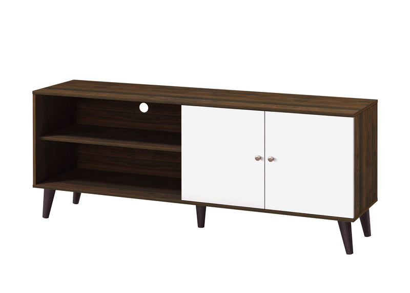 Amidon - TV Stand, With 2 Storage Shelves And 1 Cabinet - R&R Furniture Gallery (Fountain Valley, CA)