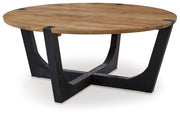 Hanneforth - Round Cocktail Table - Brown - R&R Furniture Gallery (Fountain Valley, CA)
