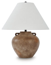 Ferrilby - Poly Table Lamp - Antique Beige - R&R Furniture Gallery (Fountain Valley, CA)
